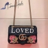 Gucci GG Marmont embroidered velvet bag